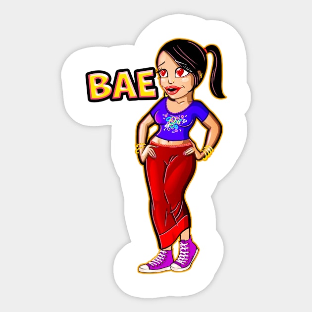 Jaaya - Bae Sticker by UrbanAnnaMae